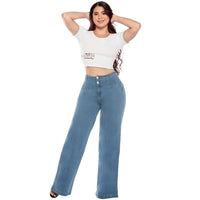 Bootcut SkyBlue Jean for women - Palazzo - J82229