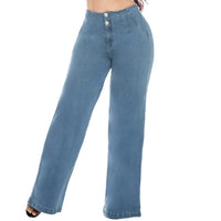 Bootcut SkyBlue Jean for women - Palazzo - J82229