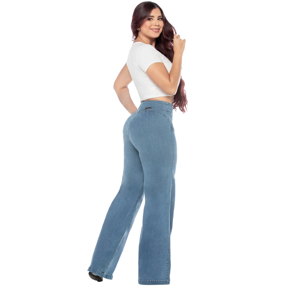 Bootcut SkyBlue Jean for women - Palazzo - J82229