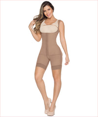 Post Op Compression Garment Buttocks Enhancer  Mid Thigh Length Bodysuit C9003