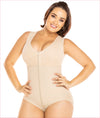Firm compression girdle - Panty style with bra Bodysuit - C4191